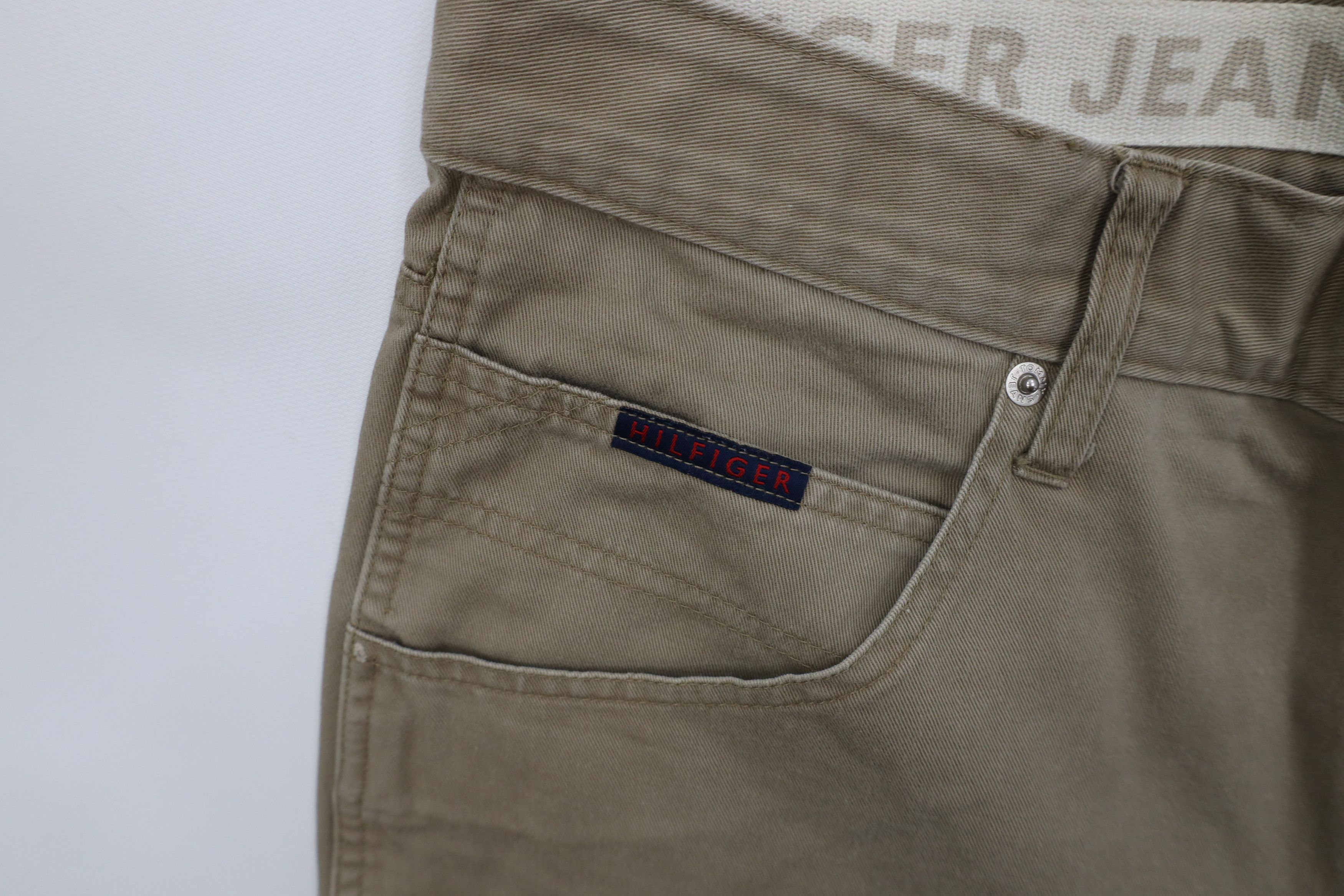 Tommy Hilfiger Vintage 90s Tommy Hilfiger Baggy Wide Leg Cargo Pants Khaki Size US 32 / EU 48 - 7 Thumbnail
