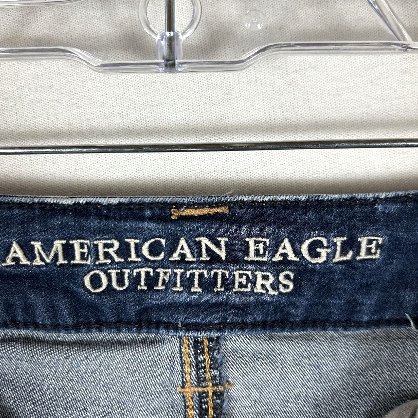 American Eagle Outfitters American Eagle Outfitters Super Stretch Jean Shorts Women's 4 Cut-Off Denim AEO Jeans Shorts Casual 4 Womens Size 27" / US 4 / IT 40 - 3 Thumbnail