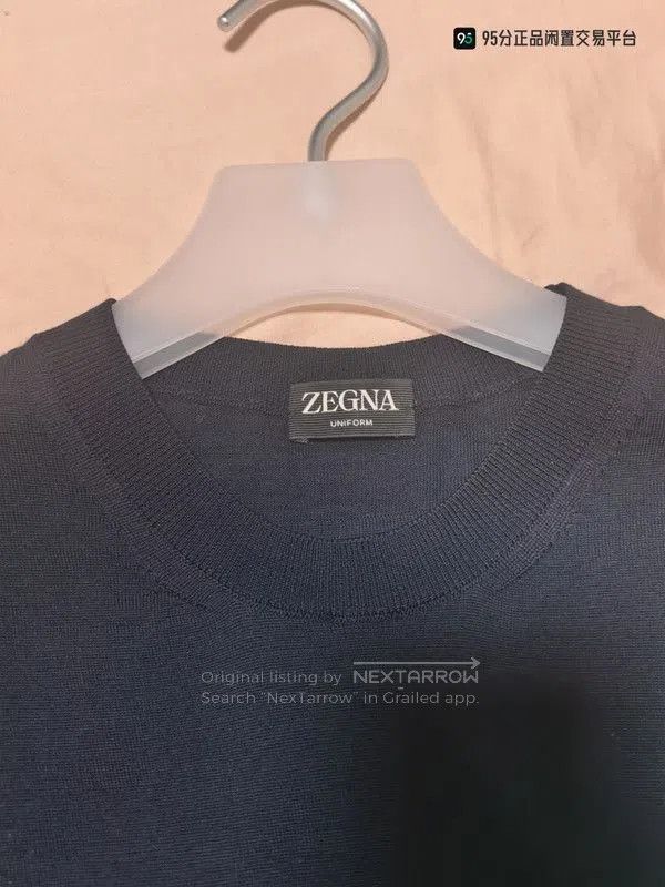 Ermenegildo Zegna Zegna Men's Solid Casual Pullover Knit Long. Size US M / EU 48-50 / 2 - 3 Thumbnail