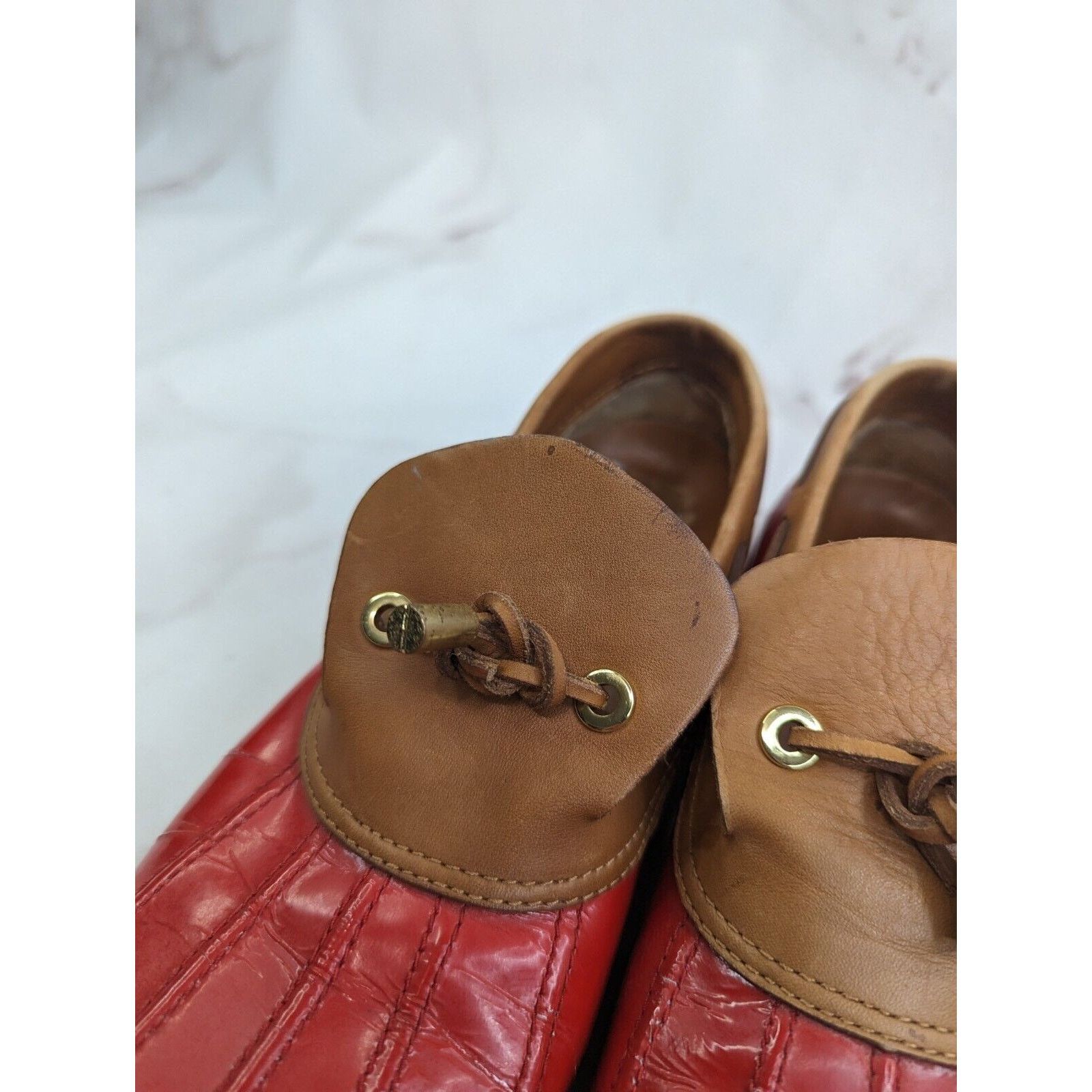 Tory Burch Tory Burch Loafer Women 9 Wellie Slip Shoe Leather Rain Boat Size US 9 / IT 39 - 11 Thumbnail