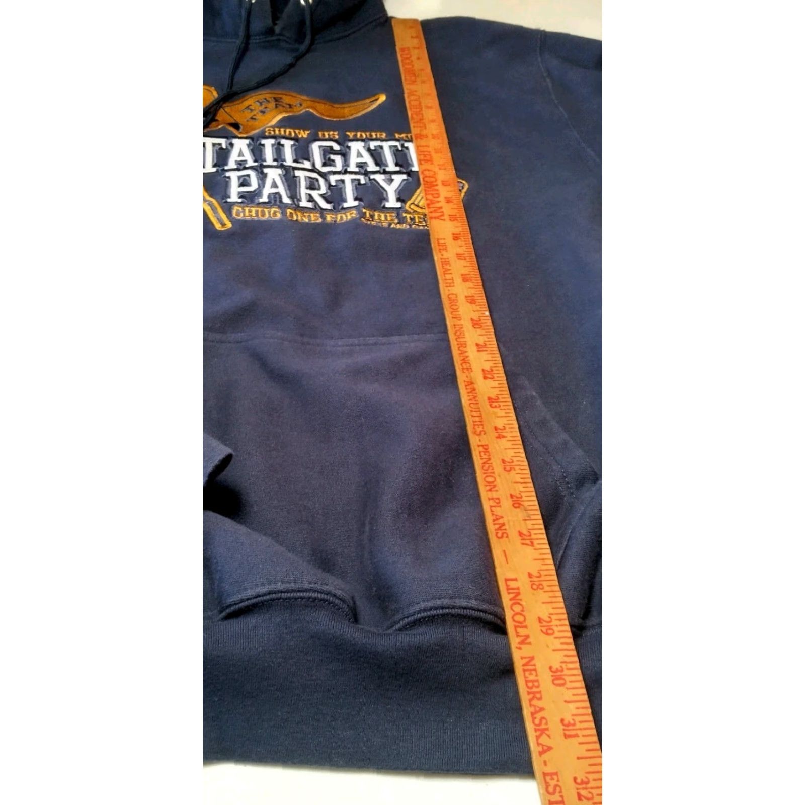 Vintage VINTAGE Steve & Barry's Tailgate Party Sweatshirt Hoodie XL Men Blue Size US XL / EU 56 / 4 - 7 Thumbnail