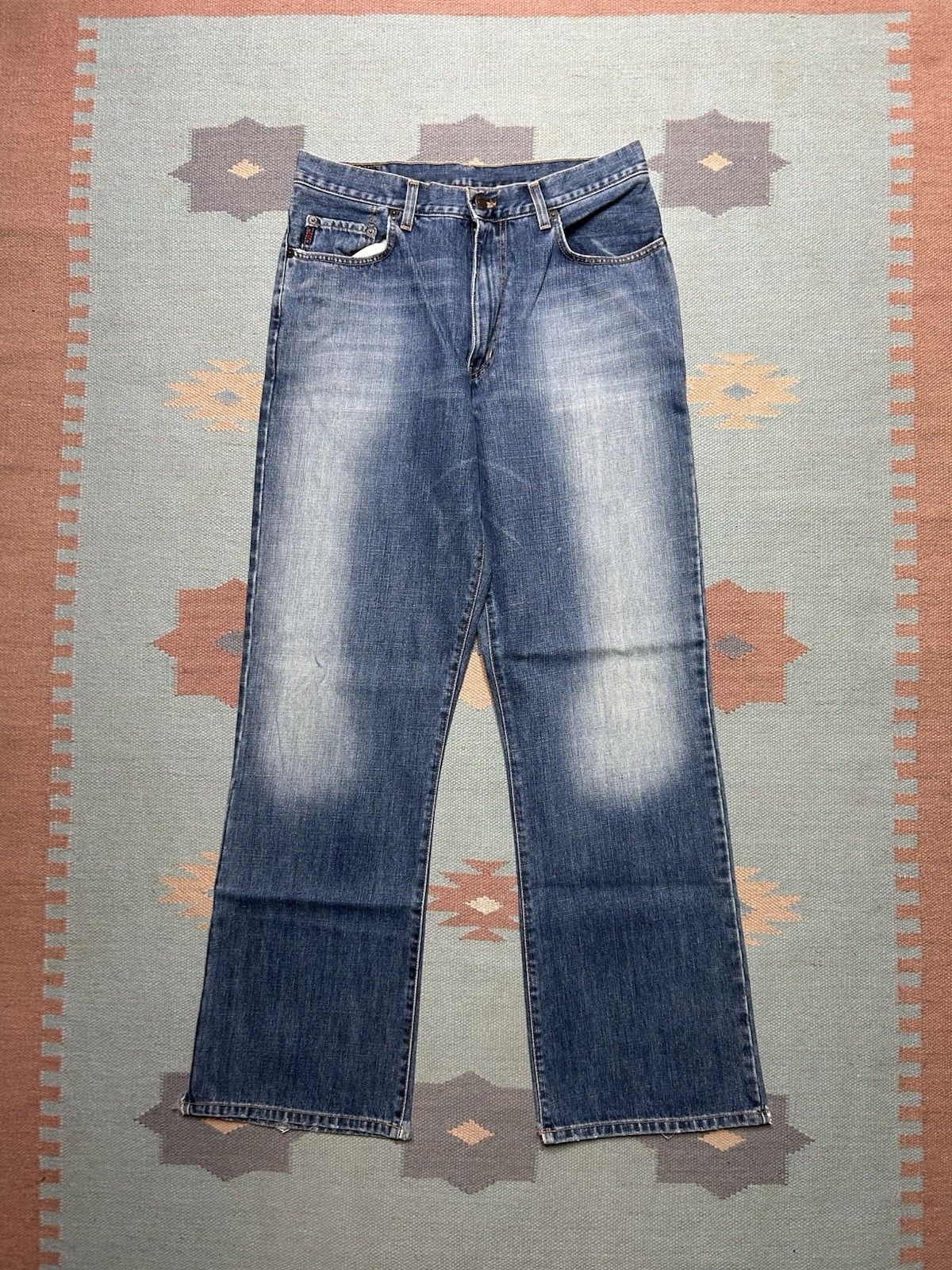Abercrombie & fitch bootcut jeans dark faded USA made 32x32
