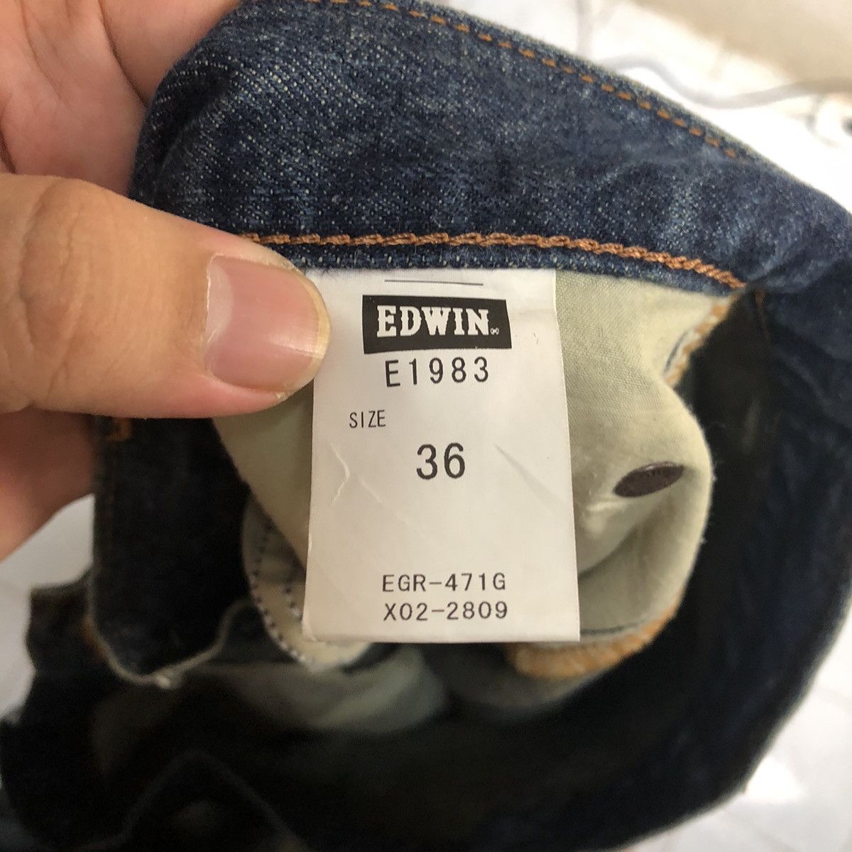 Edwin Edwin japan vintage faded Blue ripped Denim Pants #A1404 Size US 36 / EU 52 - 17 Thumbnail