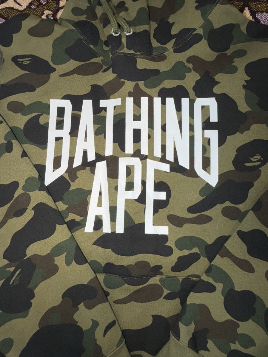 Bape Bape Hoodie Green Camo Size US XL / EU 56 / 4 - 2 Thumbnail