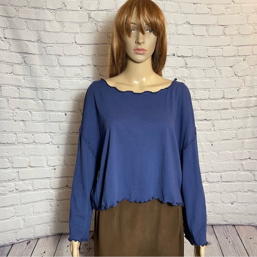 Free People NWT New Free People We the Free Bird Gang Blue Top Size M Size M / US 6-8 / IT 42-44 - 2 Thumbnail