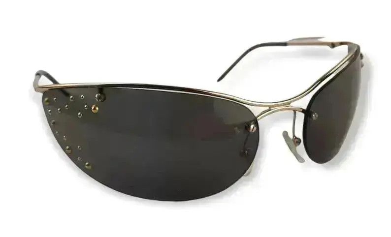 Dior × John Galliano × Vintage DIOR Sunglasses Extase Rimless Shield Strass Galliano Era Size ONE SIZE - 3 Thumbnail