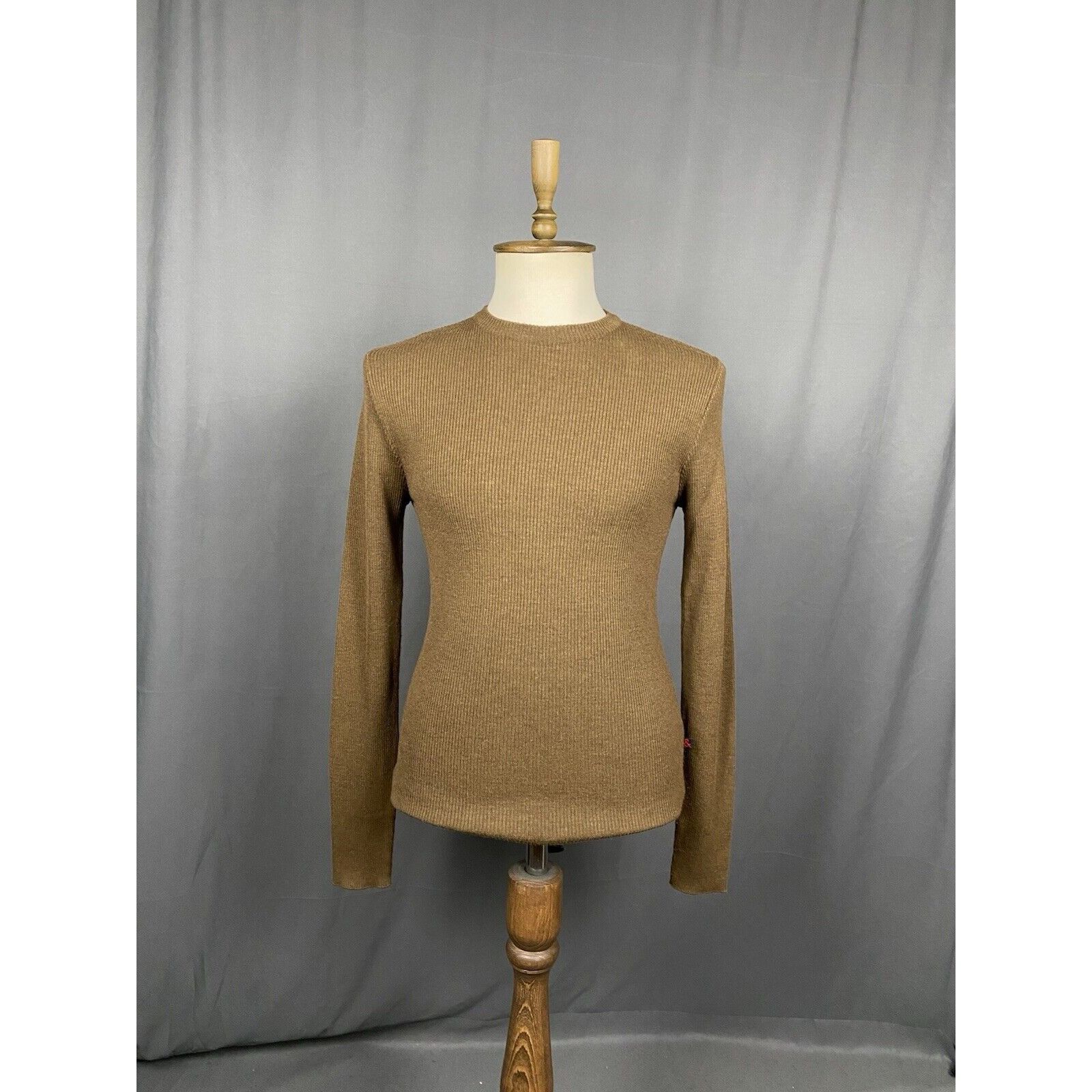 Dolce & Gabbana Dolce&Gabbana VTG Striped Men's Brown Wool Crewneck Sweater Size US L / EU 52-54 / 3 - 3 Thumbnail