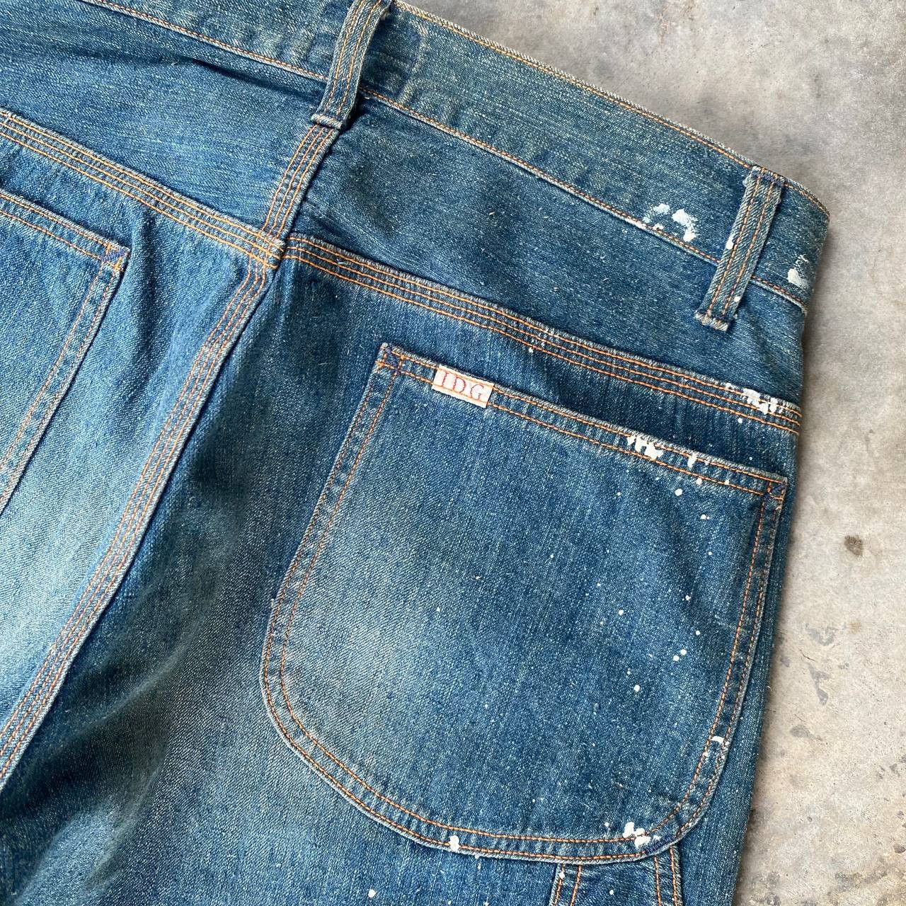 Indigo × Japanese Brand × Toyo Enterprises VINTAGE JAPANESE DENIM INDIGO KAPITAL STYLE SPLATTER PAINTED Size US 29 - 11 Thumbnail