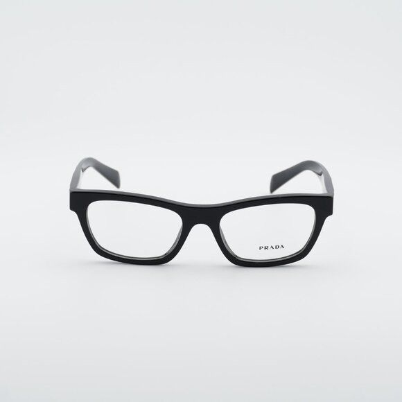 Prada Prada PRB01V 16K1O1 Eyeglasses Shiny Black 54mm Cat Eye Size ONE SIZE - 2 Thumbnail