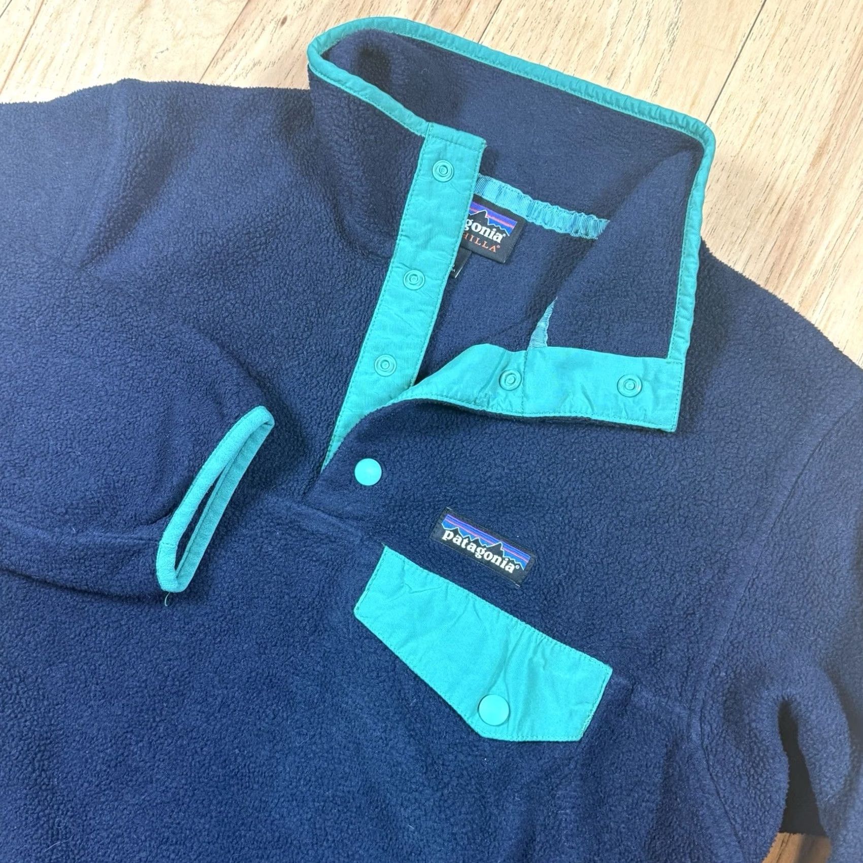Patagonia Patagonia Synchilla Sweater Women’s Small Teal Button Pullover Deep Pile Size S / US 4 / IT 40 - 2 Thumbnail
