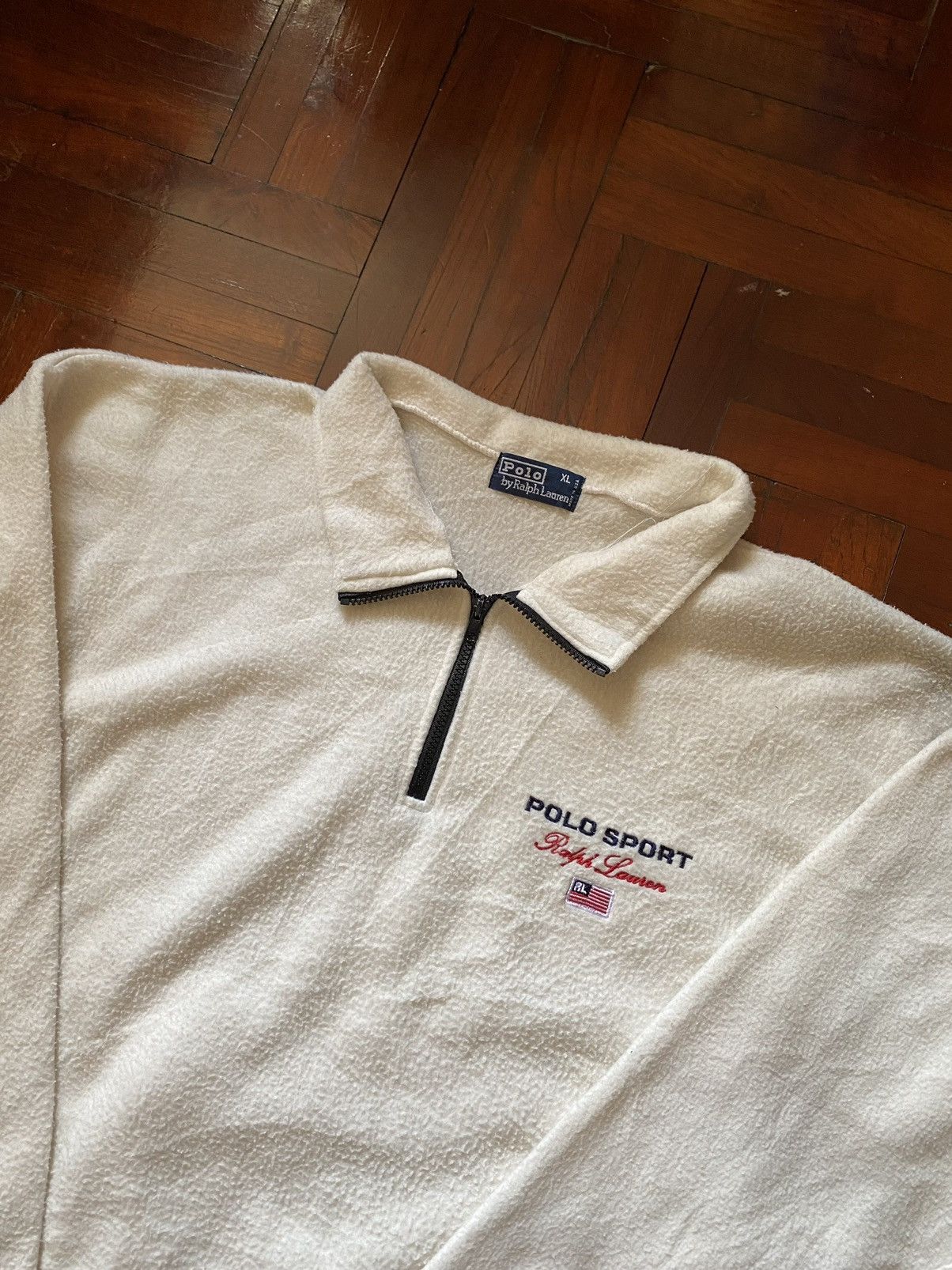Rare Vintage Polo Sport Ralph Lauren Half Zip Sweatshirt