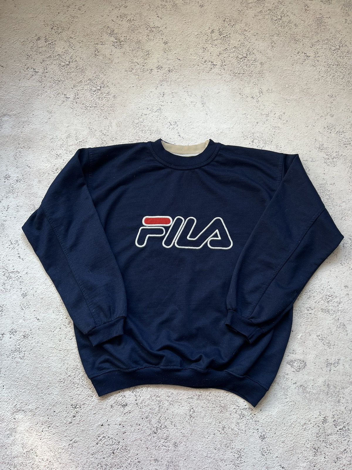 Fila × Vintage 90s Fila vintage sweatshirt big logo crew neck y2k Size US S / EU 44-46 / 1 - 1 Thumbnail