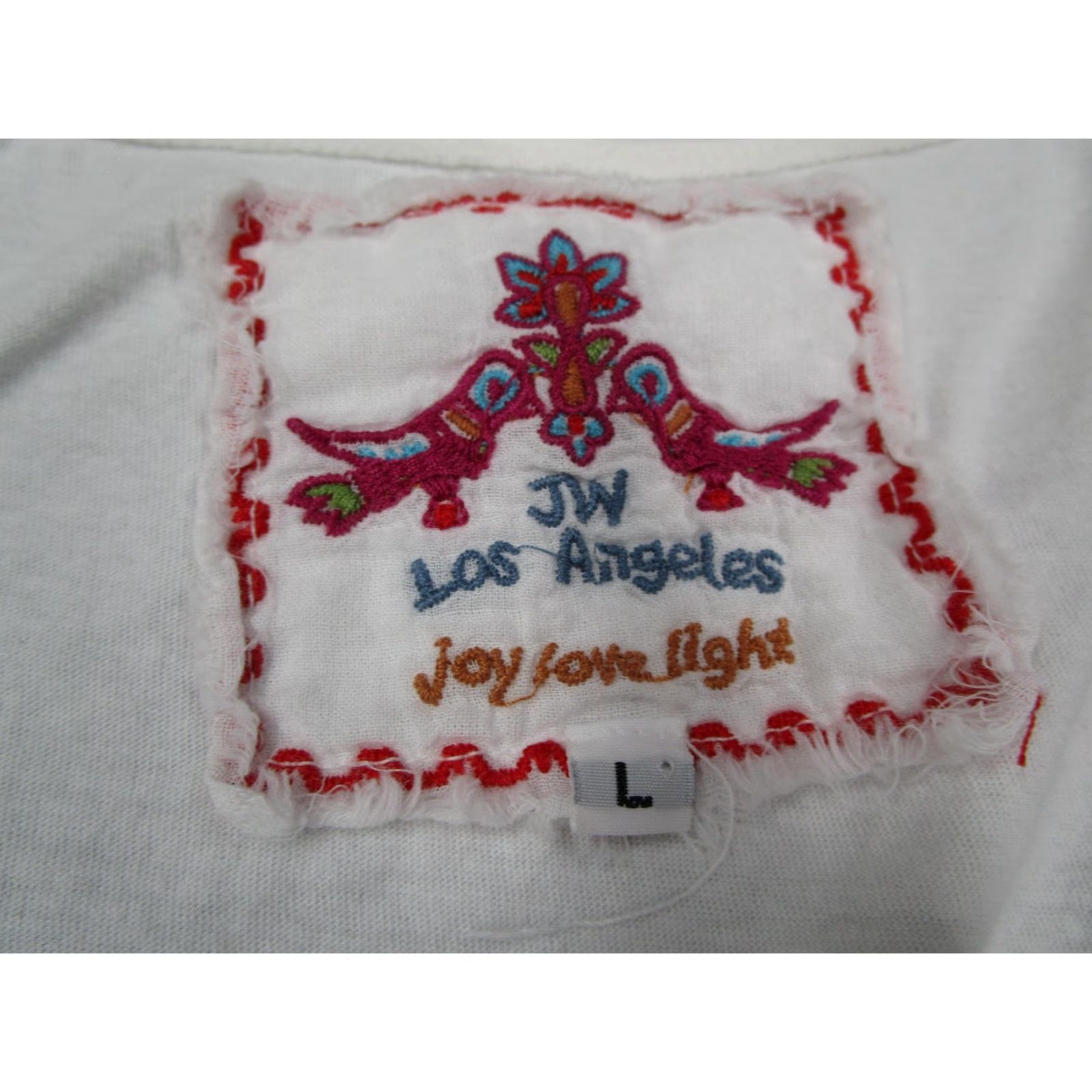 Johnny Was Johnny Was Tank Top Shirt Womens Large White Cotton Casual Sleeveless Size L / US 10 / IT 46 - 2 Thumbnail
