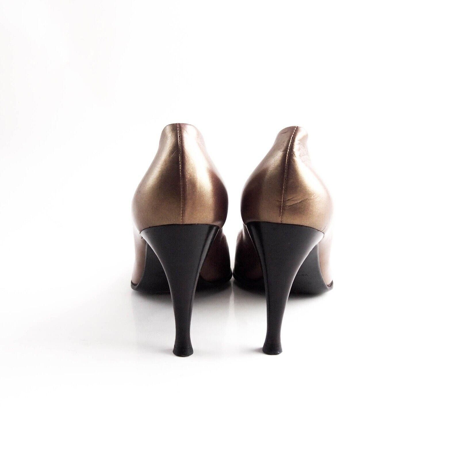 Sergio Rossi Sergio Rossi Heels Gold Brown Pink Leather US 8.5 EU 38.5 Size US 8.5 / IT 38.5 - 6 Thumbnail