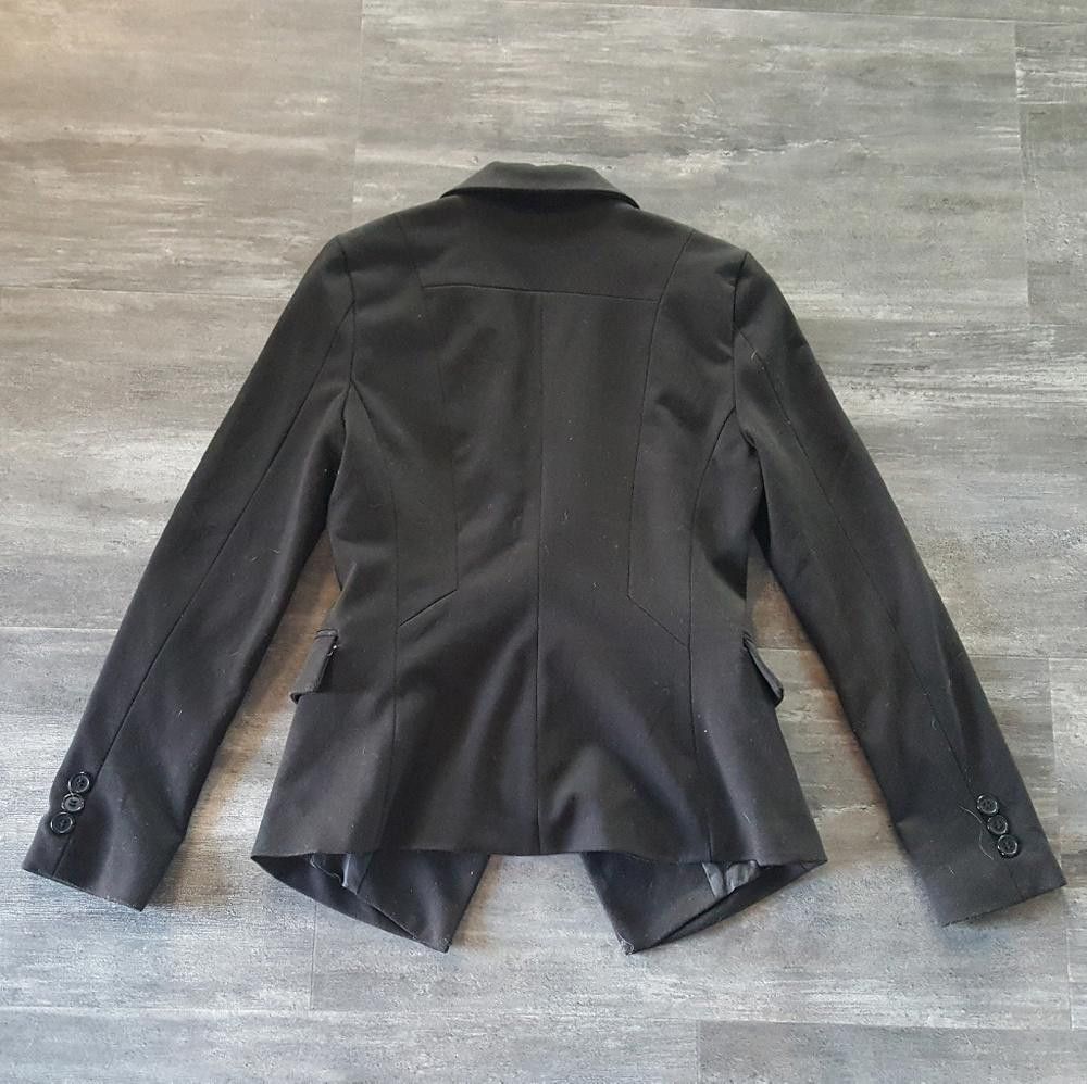 Designer Black Business BB. Dressy Blazer Long Sleeve Size S / US 4 / IT 40 - 2 Thumbnail