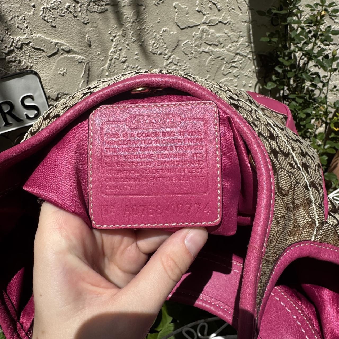 Coach Y2K Coach Monogramed Ergo with Pink Leather Size ONE SIZE - 6 Thumbnail