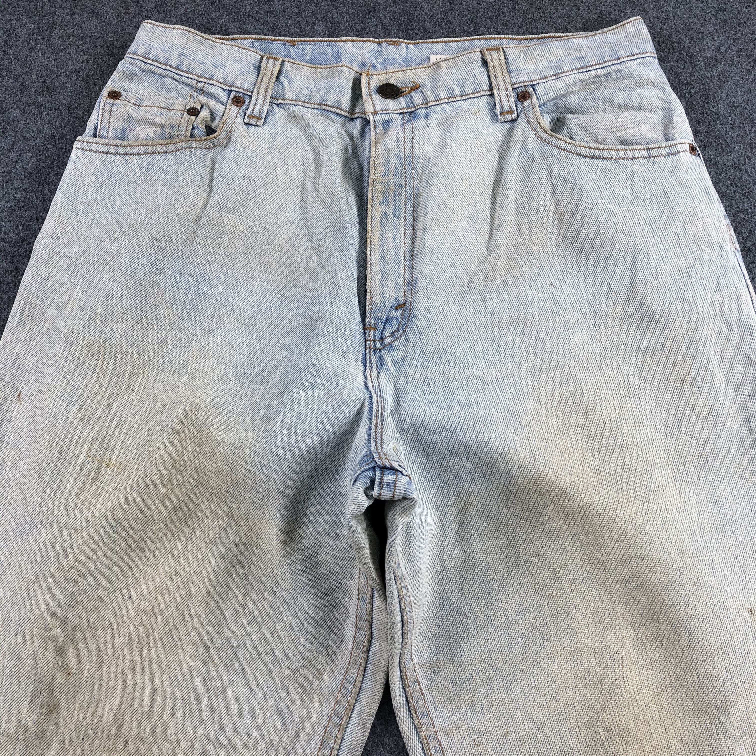 Levi's Vintage 90s Light Wash Levis 551 Jeans-J1581 Size US 33 - 3 Thumbnail