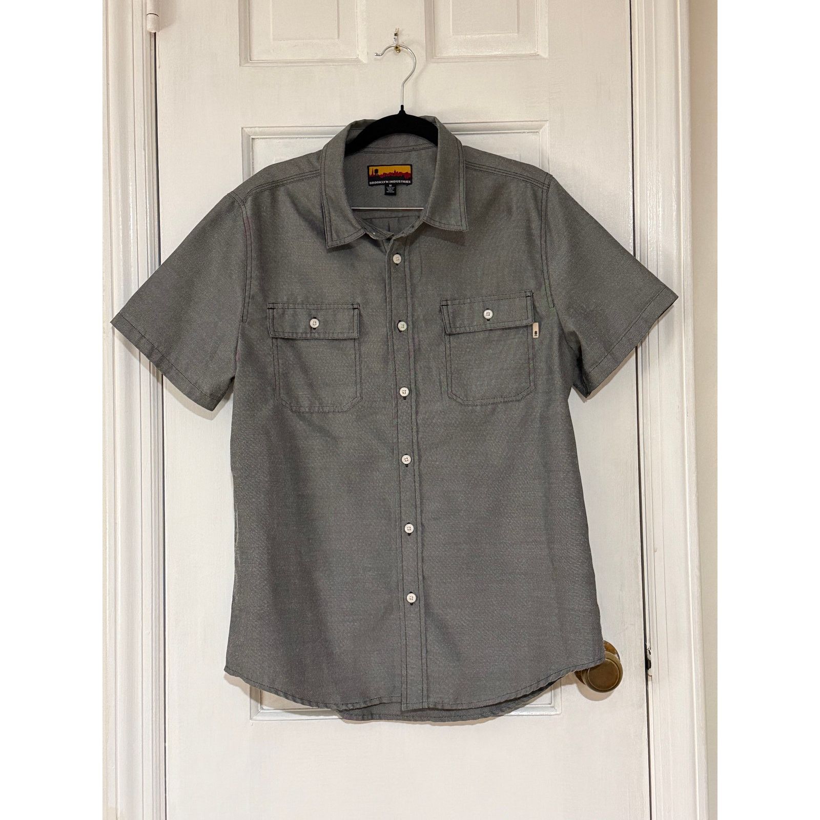 Brooklyn Industries Brooklyn Industries Gray Button Down Short Sleeve -Small Size US S / EU 44-46 / 1 - 1 Thumbnail