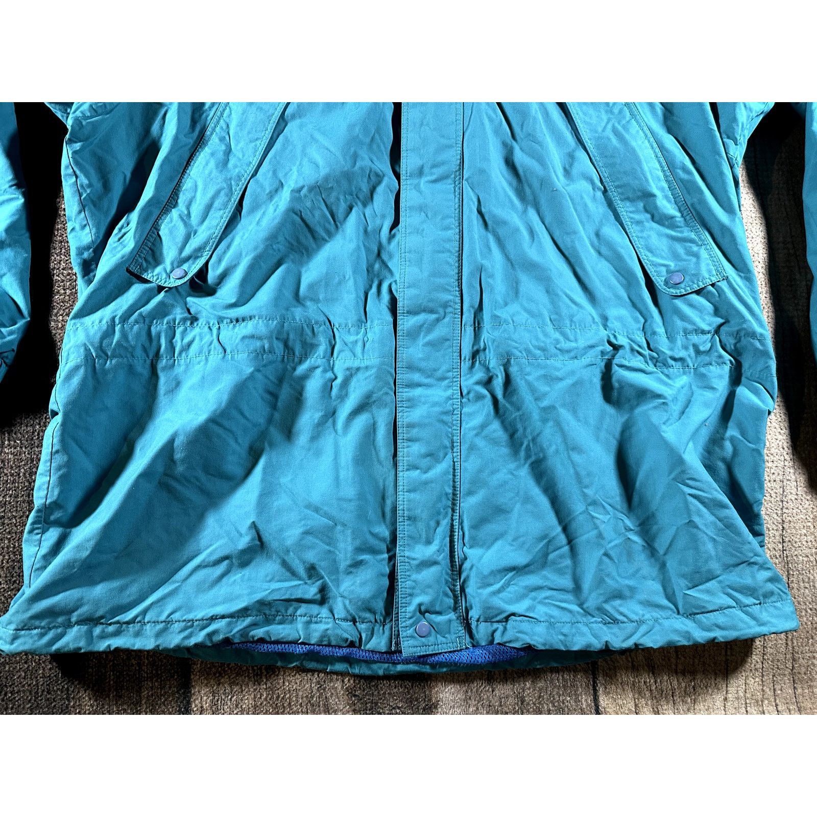 Patagonia Vintage Patagonia Jacket Men XL Teal Blue Hooded Windbreaker Size US XL / EU 56 / 4 - 6 Thumbnail