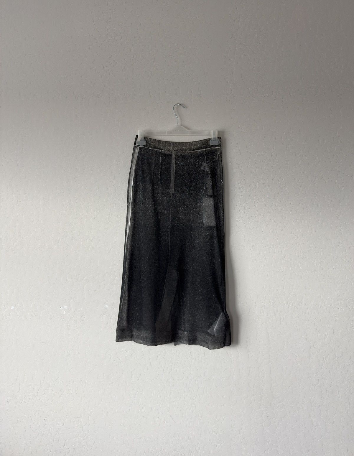 Maison Margiela $1990 Maison Margiela Silk Serigraphic Skirt Size 26" / US 2 / IT 38 - 2 Thumbnail