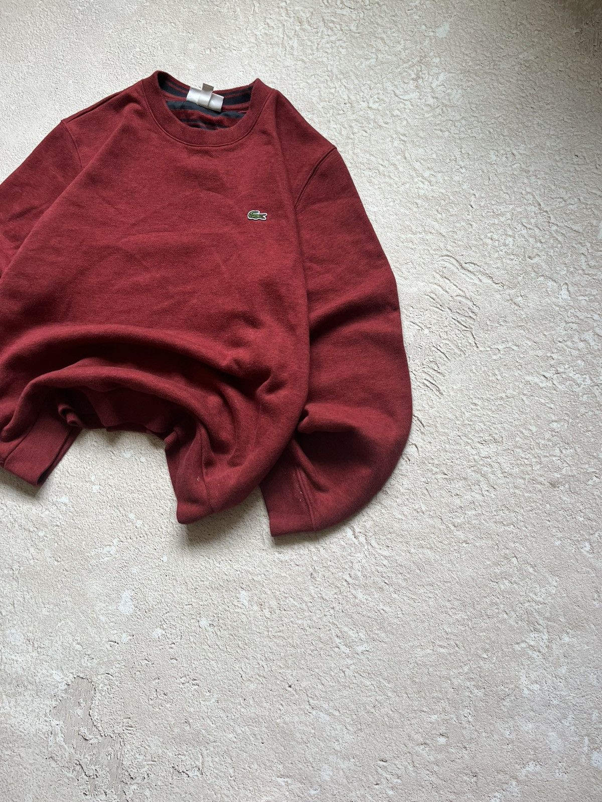 Lacoste Lacoste Burgundy Crewneck Sweatshirt Y2K Size US M / EU 48-50 / 2 - 2 Thumbnail