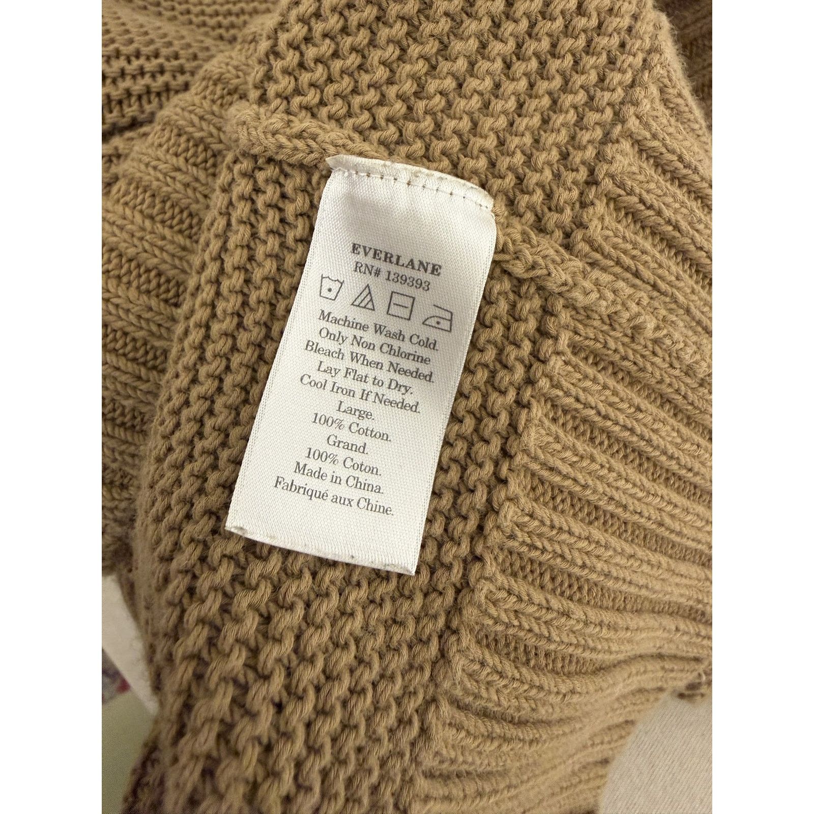Everlane Everlane Waffle Knit Sweater in Camel - Men's Large Size US L / EU 52-54 / 3 - 4 Thumbnail