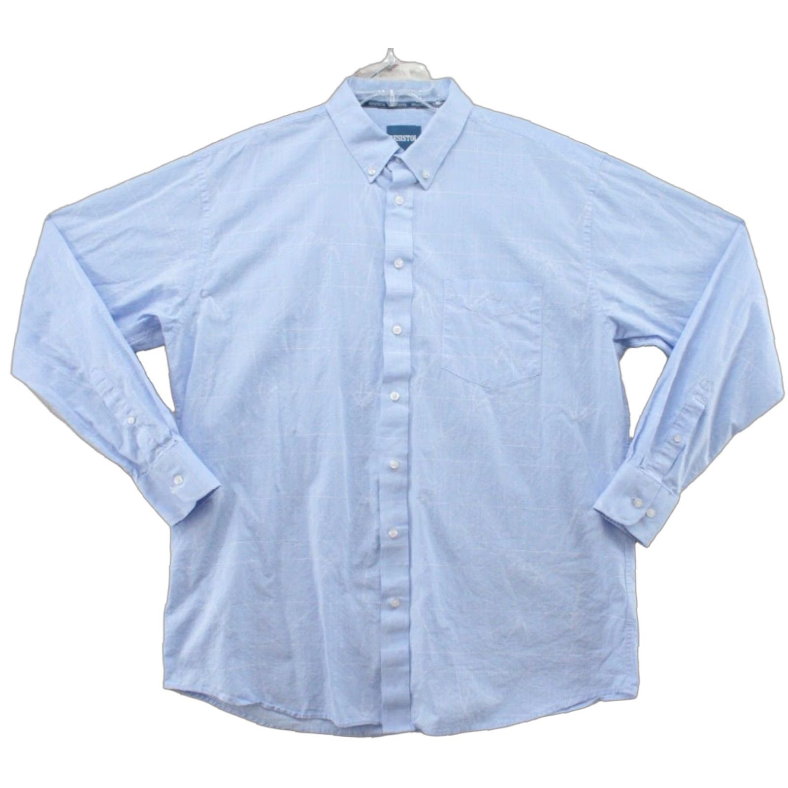 Vintage VINTAGE Resistol Ranch Shirt Mens XL Blue Button-Down Cotton Long Sleeve Cowboy Western Shirt Size US XL / EU 56 / 4 - 1 Thumbnail