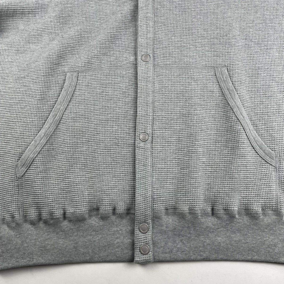 Reigning Champ Reigning Champ Waffle Knit Cardigan Snap-T XL Grey LIKE NEW Size US XL / EU 56 / 4 - 3 Thumbnail