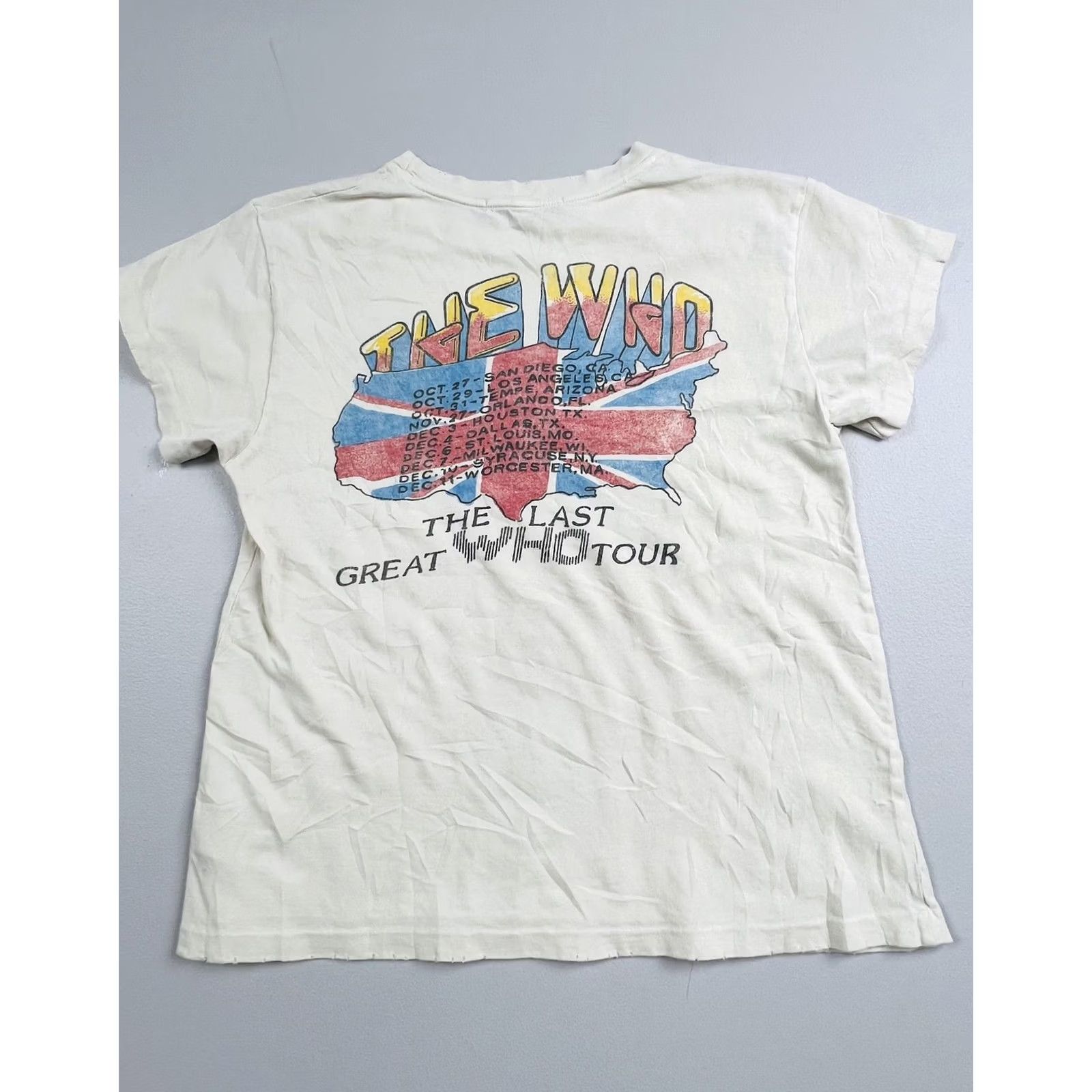 Vintage VINTAGE Daydreamer Shirt White The Who In America Tour Graphic Tee Band VTG Read Size US S / EU 44-46 / 1 - 2 Thumbnail