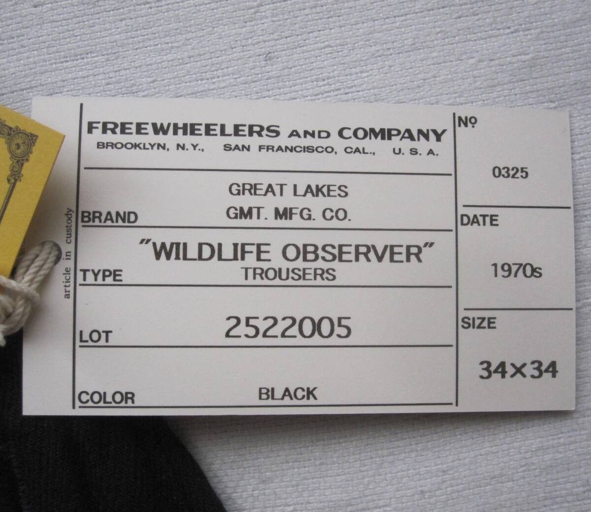 Freewheelers “WILDLIFE OBSERVER” LENEN TROUSERS 34 Size US 34 / EU 50 - 2 Thumbnail