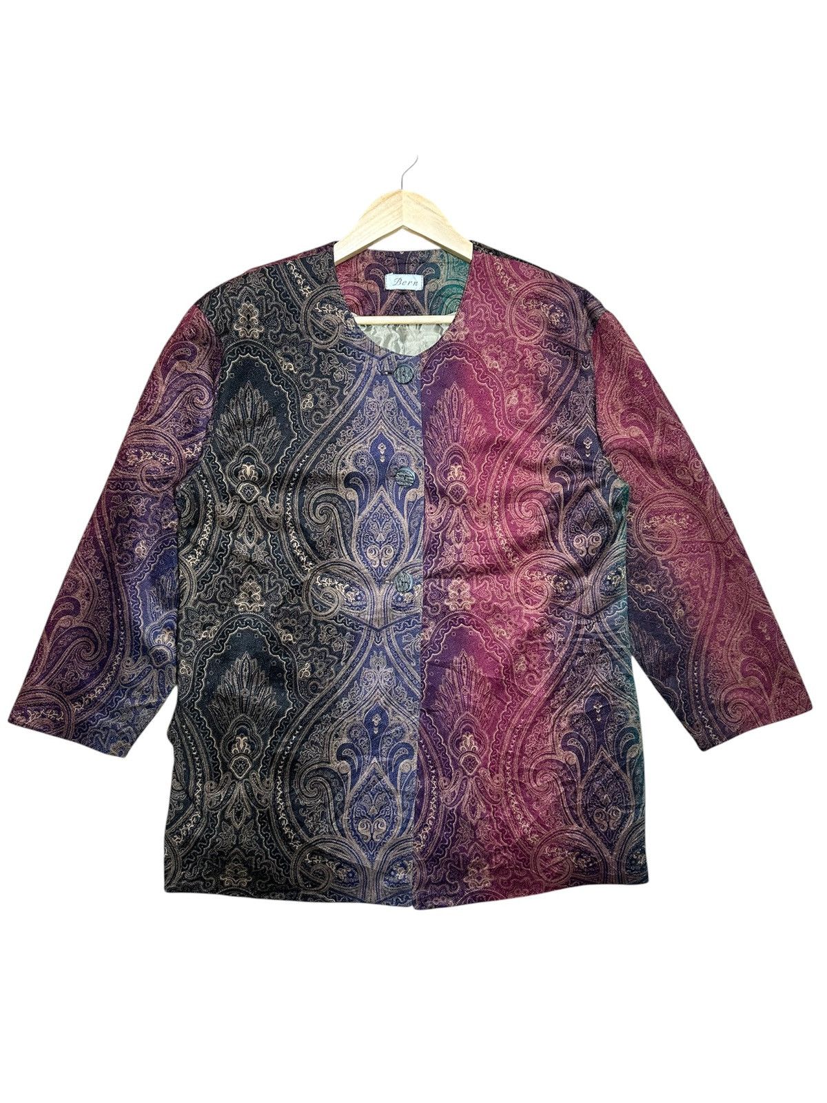 Japanese Brand Bern Paisley Pattern Size L / US 10 / IT 46 - 1 Thumbnail