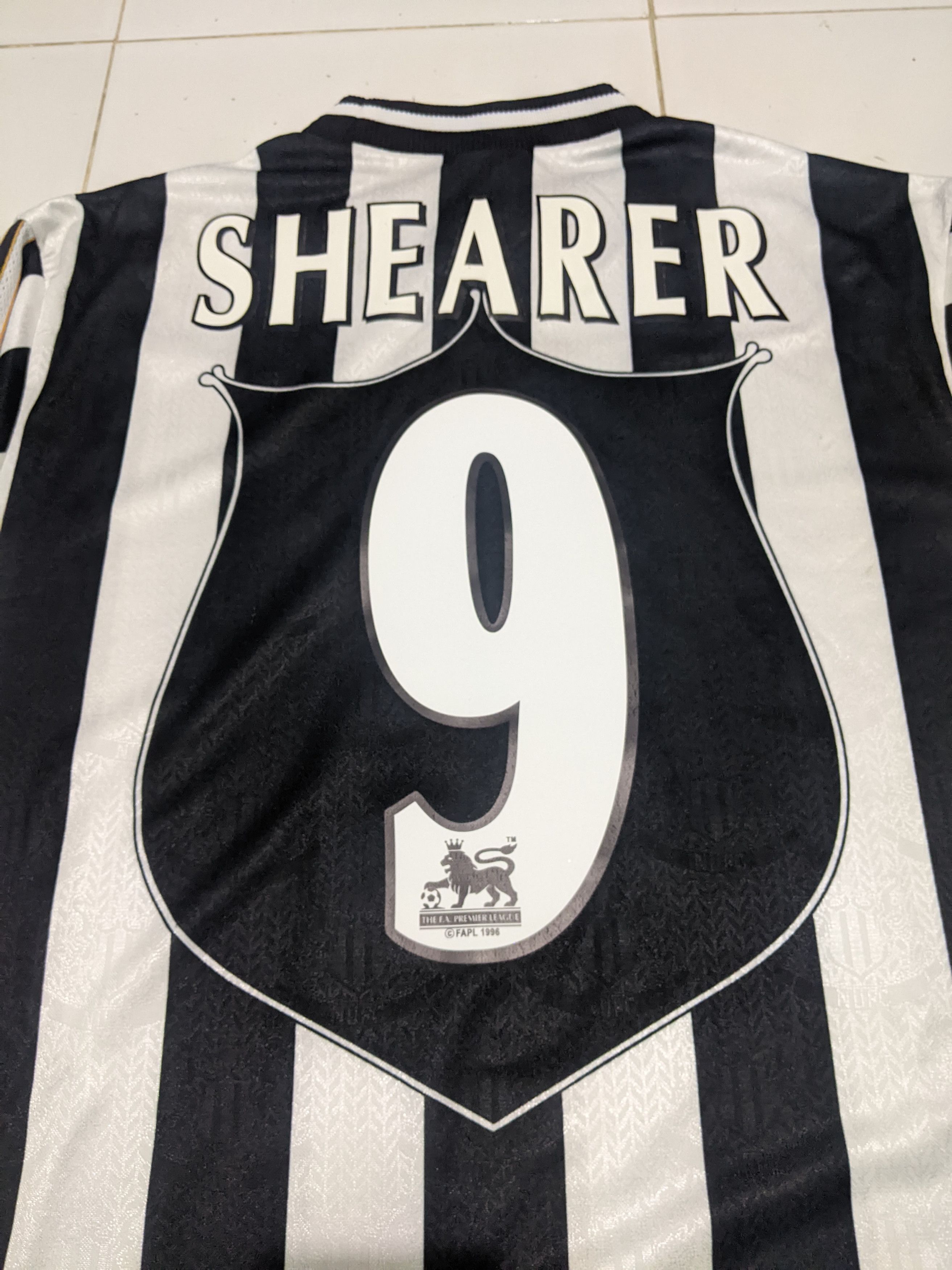 Adidas Newcastle united 1998 home Shearer Jersey football shirt Size US XL / EU 56 / 4 - 3 Thumbnail
