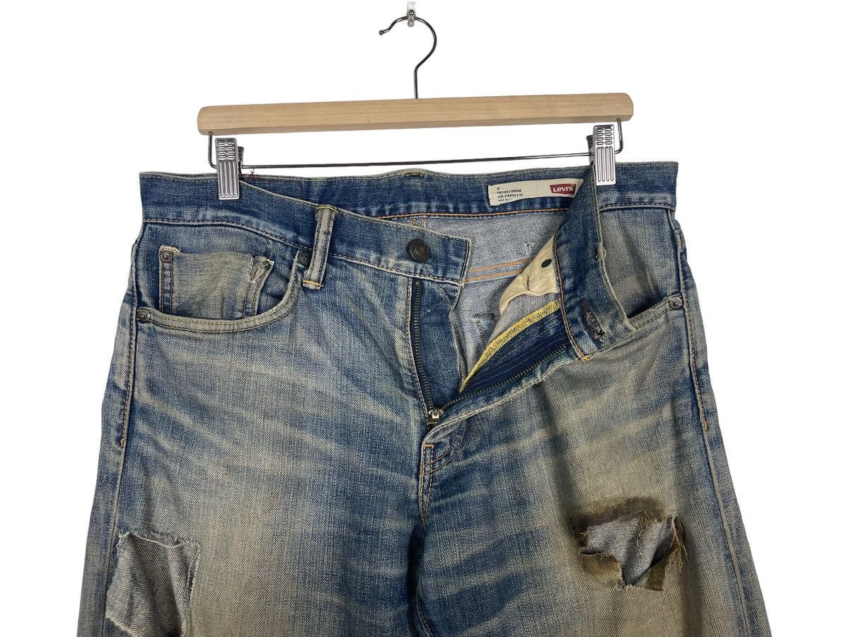Levi's LEVIS 511 SELVEDGE DISTRESSED ZIPPER FLY DENIM JEANS Size US 35 - 9 Thumbnail