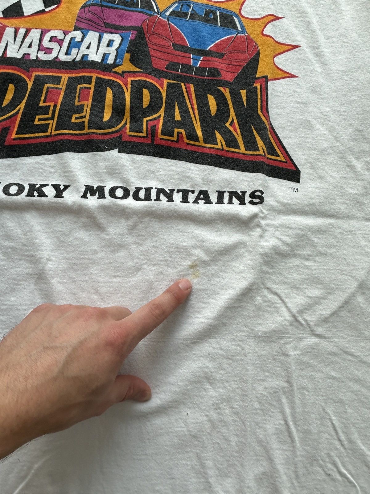 Vintage Vintage Y2K Nascar Speedpark Graphic Tee Size US XL / EU 56 / 4 - 5 Thumbnail