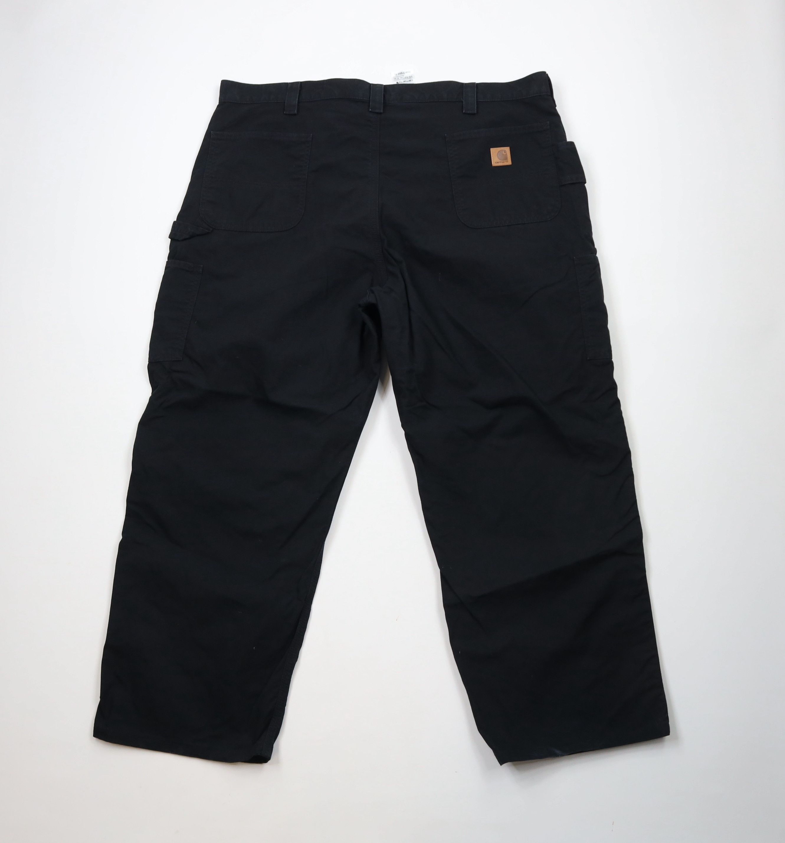 Carhartt × Vintage Vintage Y2K Carhartt Canvas Wide Leg Dungaree Pants Black Size US 44 / EU 60 - 8 Thumbnail