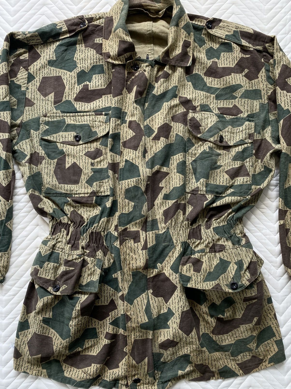 Vintage Issue 60s Bulgarian Splitter Raindrop Camo Jacket Size US L / EU 52-54 / 3 - 3 Thumbnail