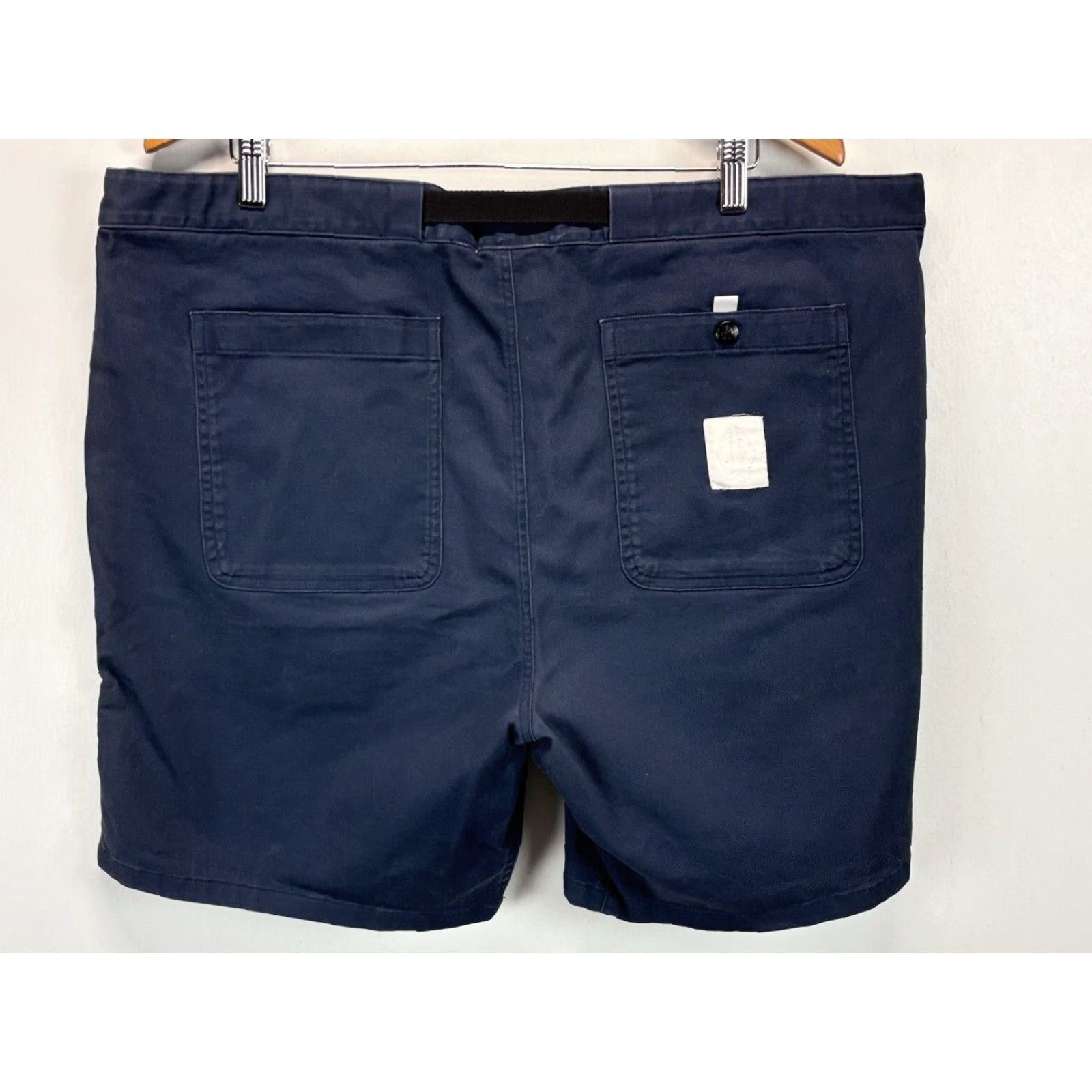 X-LARGE Bearded Goat Chino Shorts Mens XL Belted Outdoor Hiking Navy Blue Size US 36 / EU 52 - 3 Thumbnail