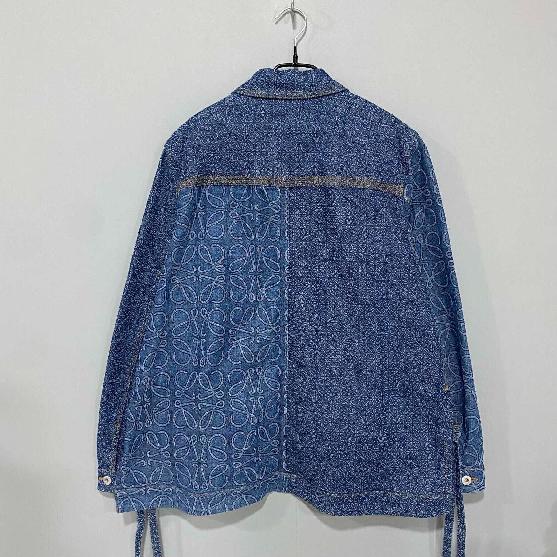 Loewe patterned denim jacket with logo detail Size US S / EU 44-46 / 1 - 3 Thumbnail