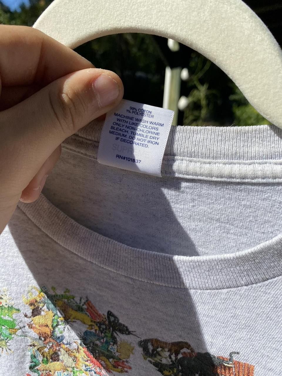 Supreme White Ash Supreme Animals Graphic Print Tee Shirt Medium Size US M / EU 48-50 / 2 - 8 Thumbnail