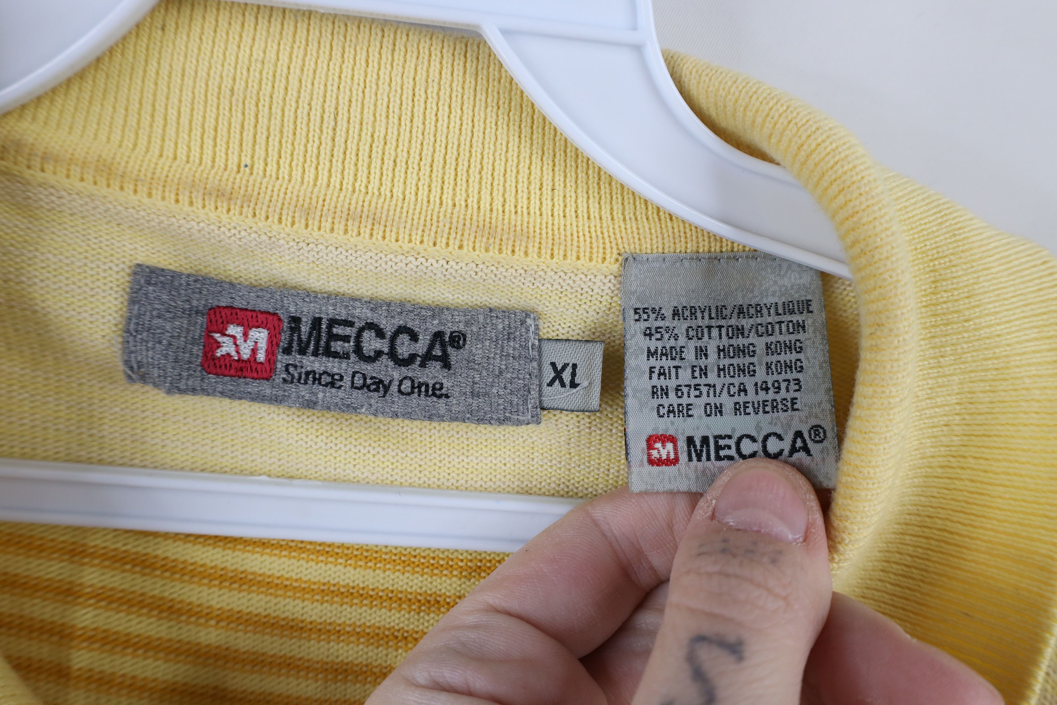 Vintage Vintage 90s Y2K Streetwear Block Knit Collared Polo Shirt Size US XL / EU 56 / 4 - 7 Thumbnail
