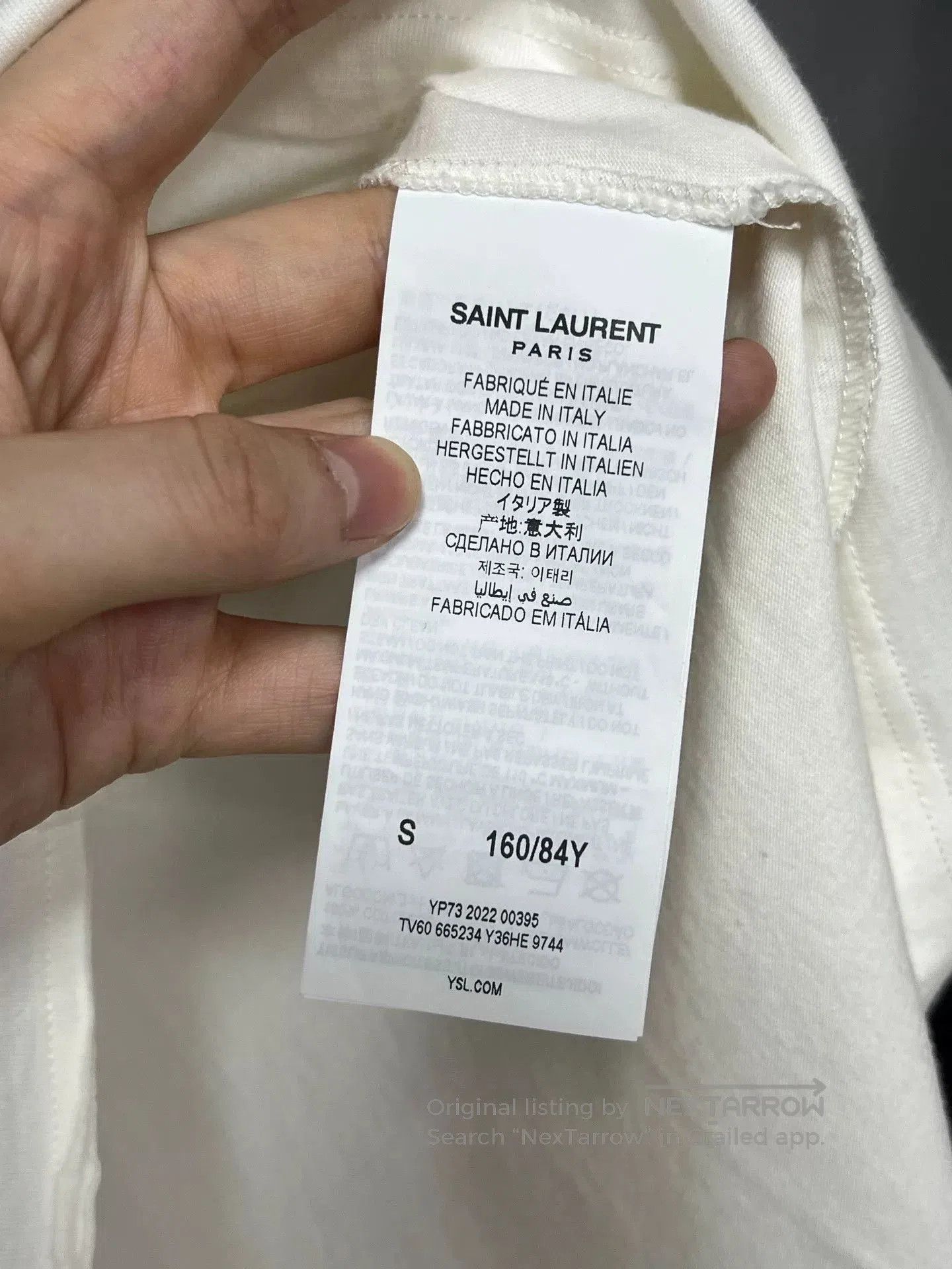 Saint Laurent Paris saint laurent short sleeve t. Size US S / EU 44-46 / 1 - 3 Thumbnail