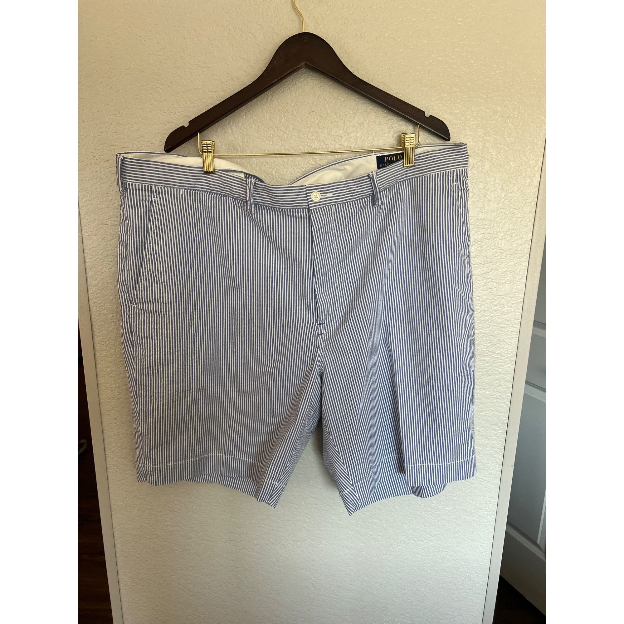 Polo Ralph Lauren Polo Ralph Lauren Seersucker Mens Shorts - Size 44B Size US 44 / EU 60 - 1 Thumbnail