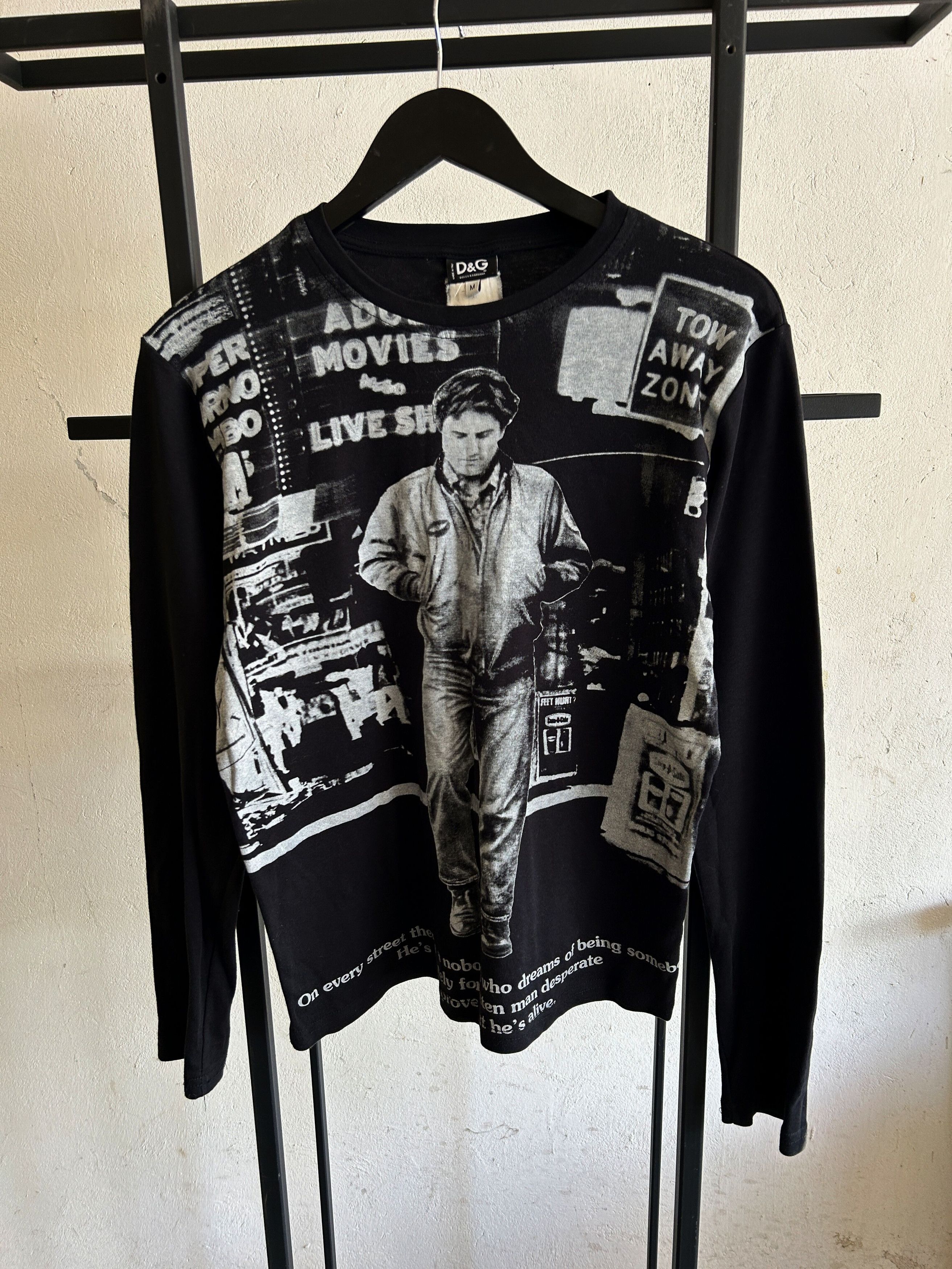Dolce & Gabbana Vintage Dolce Gabbana 1976 Taxi Driver Hoodie Long Sleeve Size US M / EU 48-50 / 2 - 2 Thumbnail