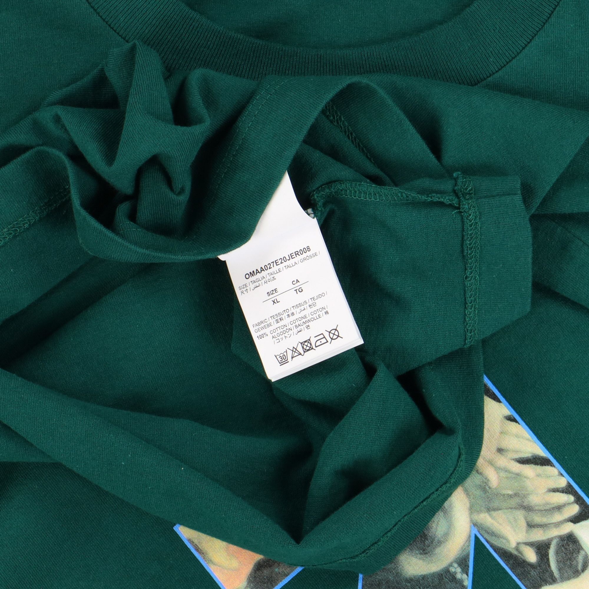 Off-White Green Caravaggio Arrows T-Shirt Size US XL / EU 56 / 4 - 6 Thumbnail