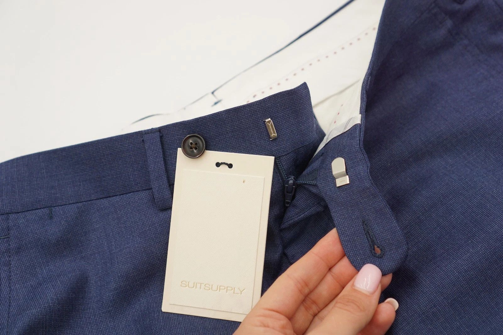 Suitsupply Men Suitsupply Pants Sienna Blue Wool Size UK/US34 Size 34R - 3 Thumbnail