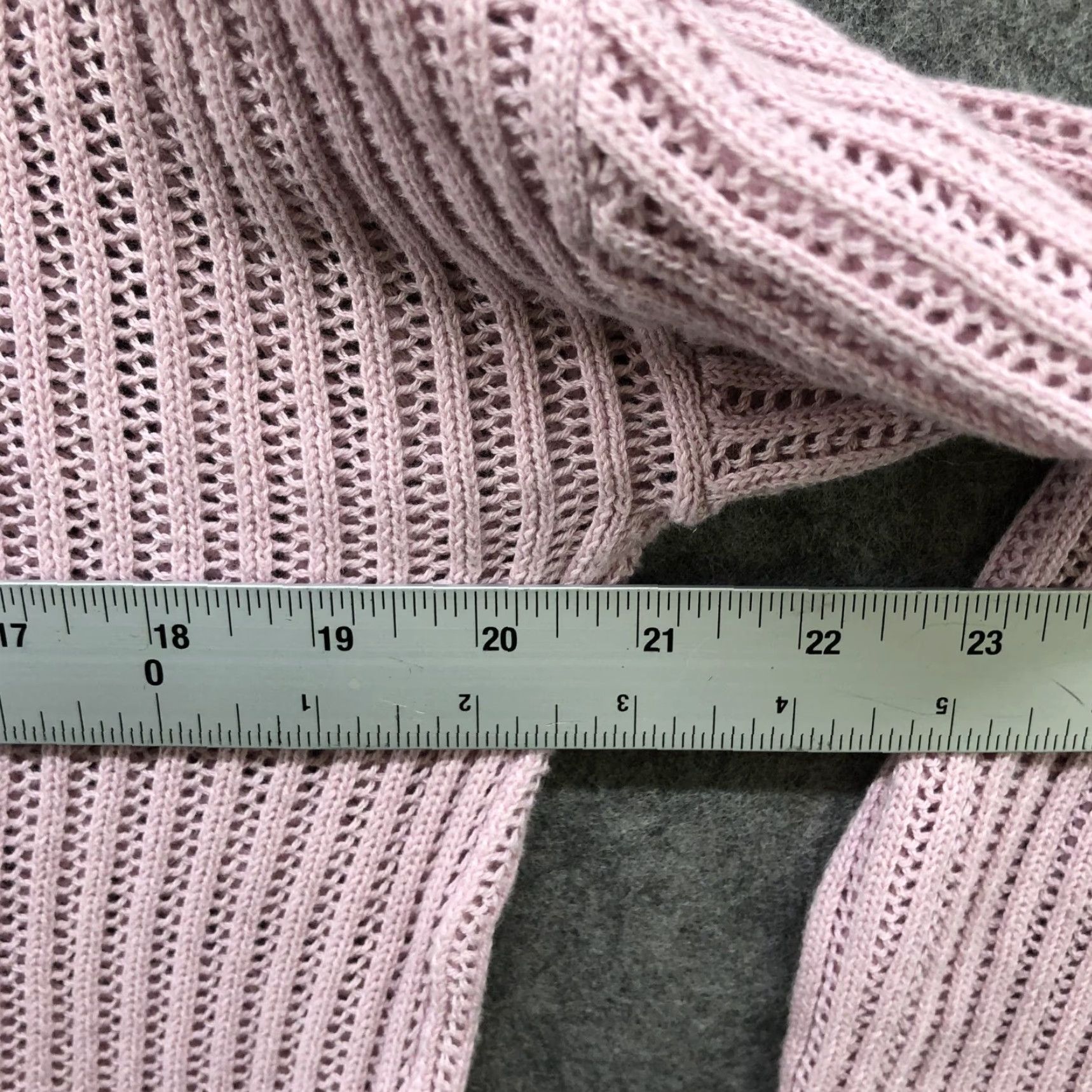 Express VINTAGE Express Tunic Sweater Womens XS Open Knit Cotton Pink Crewneck Longline Size XS / US 0-2 / IT 36-38 - 7 Thumbnail