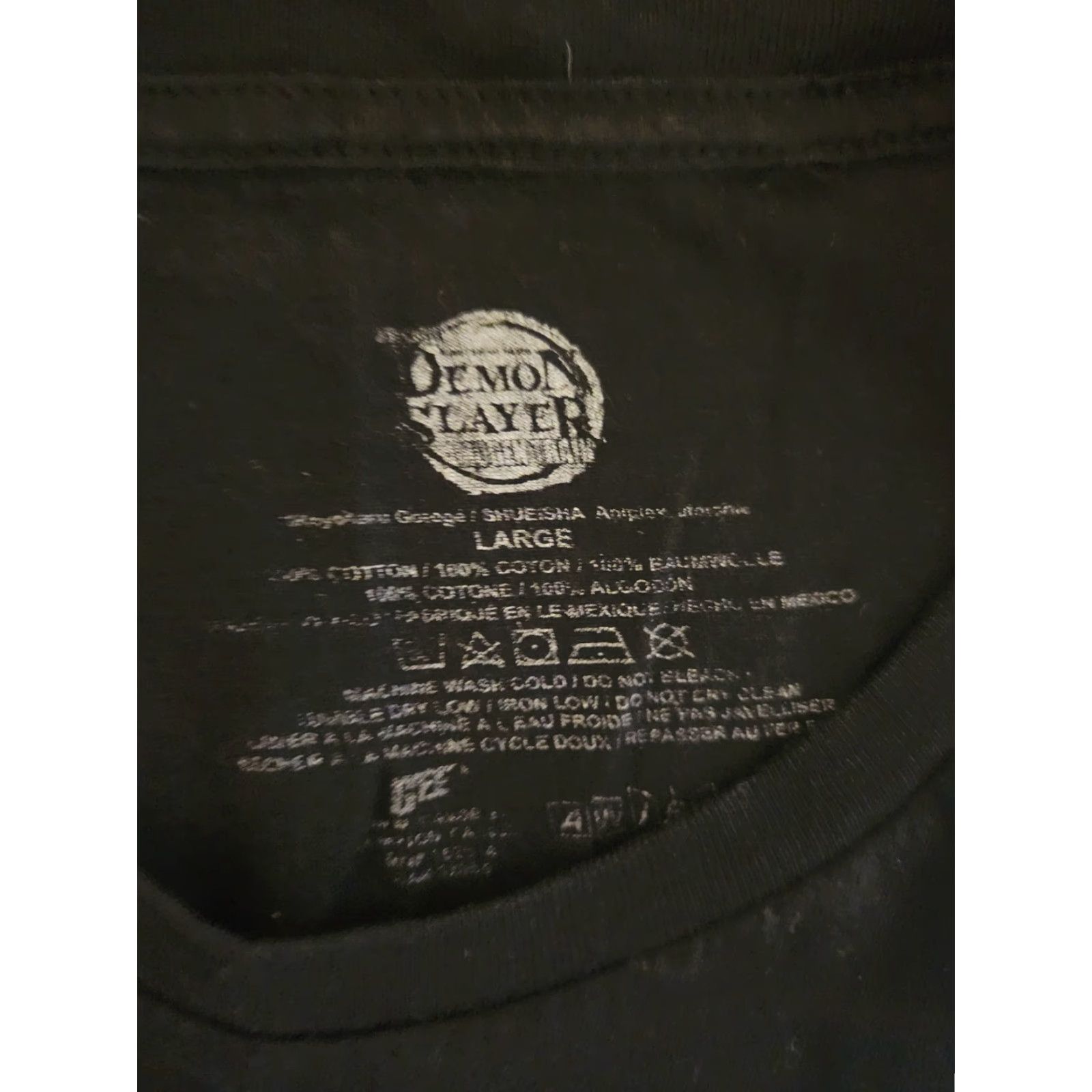 Vintage Demon Slayer Shirt Adult L Black Demon Slayer Logo T-Shirt Men Size US L / EU 52-54 / 3 - 2 Thumbnail