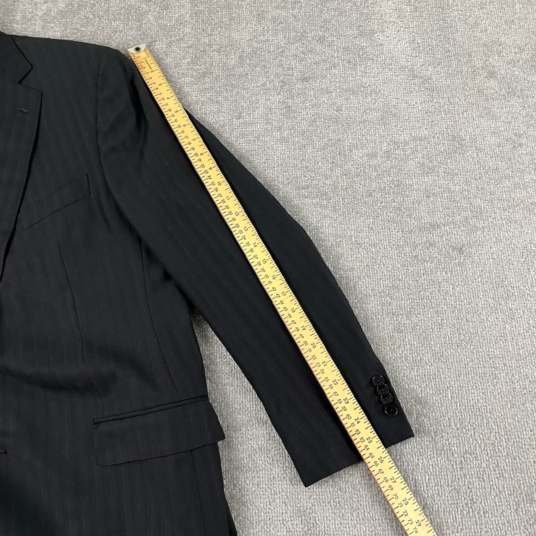 Ermenegildo Zegna Ermenegildo Zegna Blazer Mens 48R US 58R Sports Coat Trofeo Wool Gray Size 48R - 7 Thumbnail