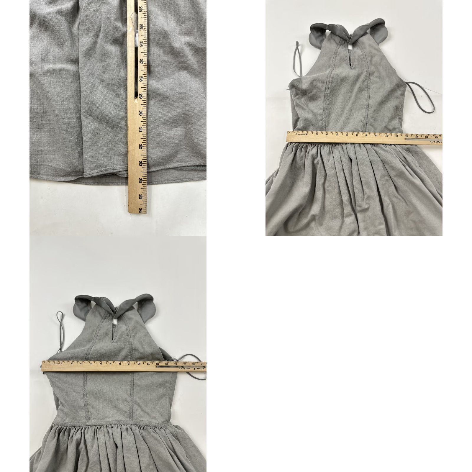 Vintage VINTAGE Anthropologie BHLDN "There Is Only You & Me" Dress 6 Gray Silk Bridesmaid Size US S / EU 44-46 / 1 - 8 Thumbnail