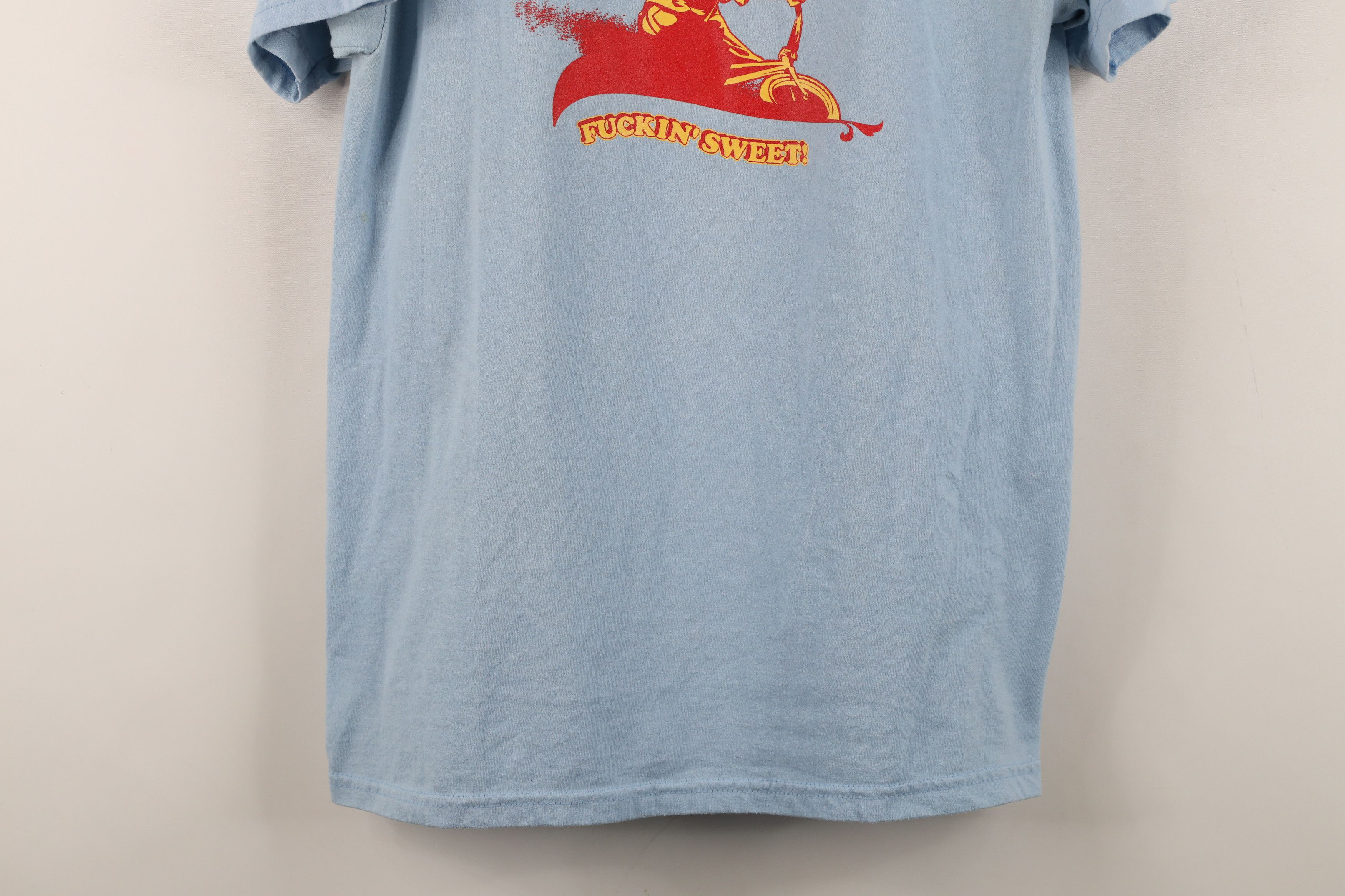 Vintage Vintage 90s Y2K BMX Mag F*ckin Sweet T-Shirt Light Blue Size US M / EU 48-50 / 2 - 3 Thumbnail